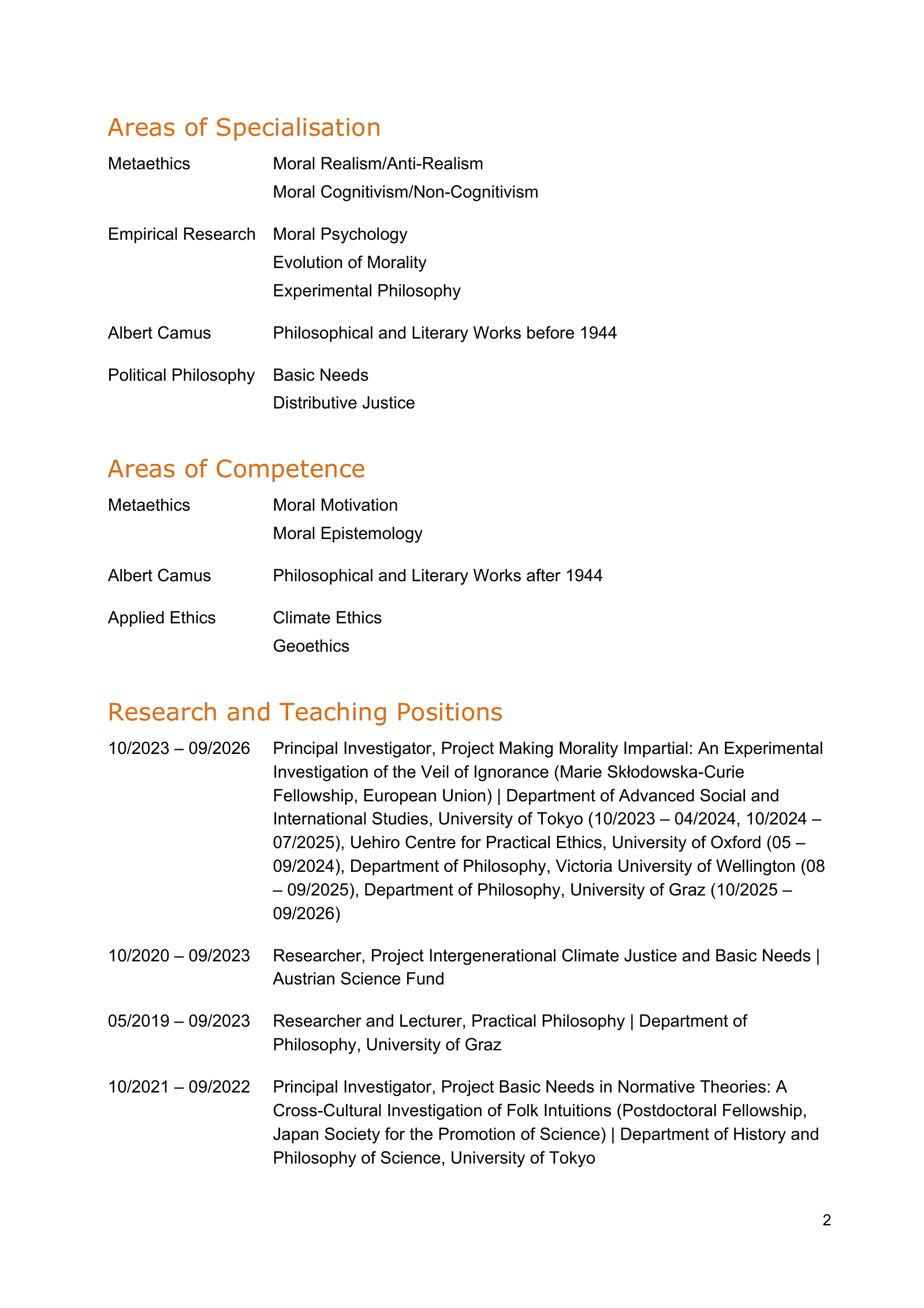 Curriculum vitae of Thomas Pölzler, page 2 of 25